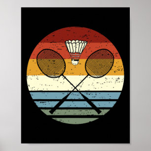 Poster Badminton - Legal Roupa De Esporte De Retrô Vintag