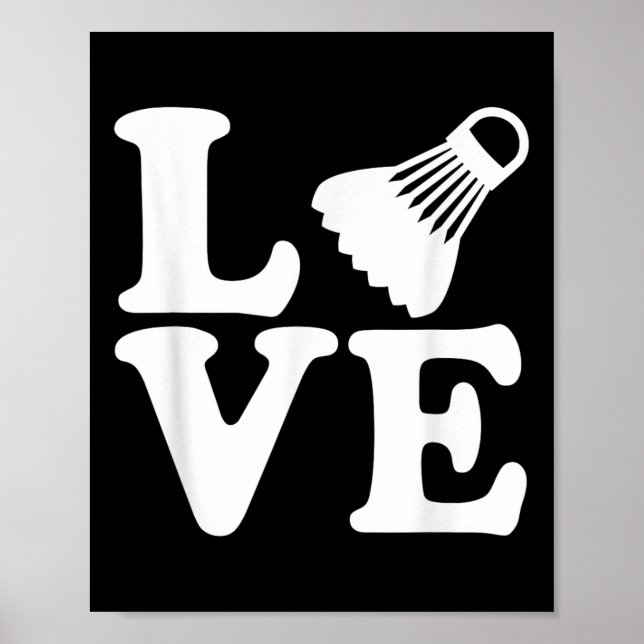 Poster Badminton Love  (Frente)