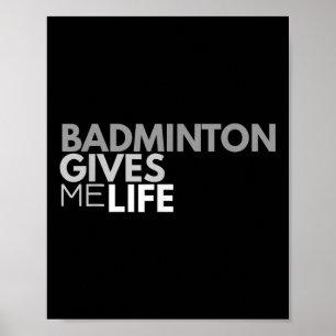 Poster Badminton me dá uma citação de Badminton da Tee Li