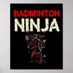Poster Badminton Ninja Shuttle