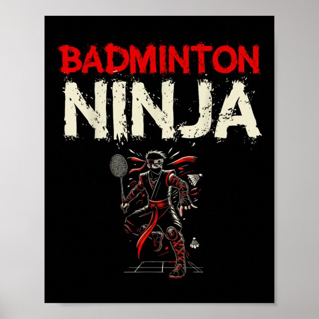 Poster Badminton Ninja Shuttle  (Frente)