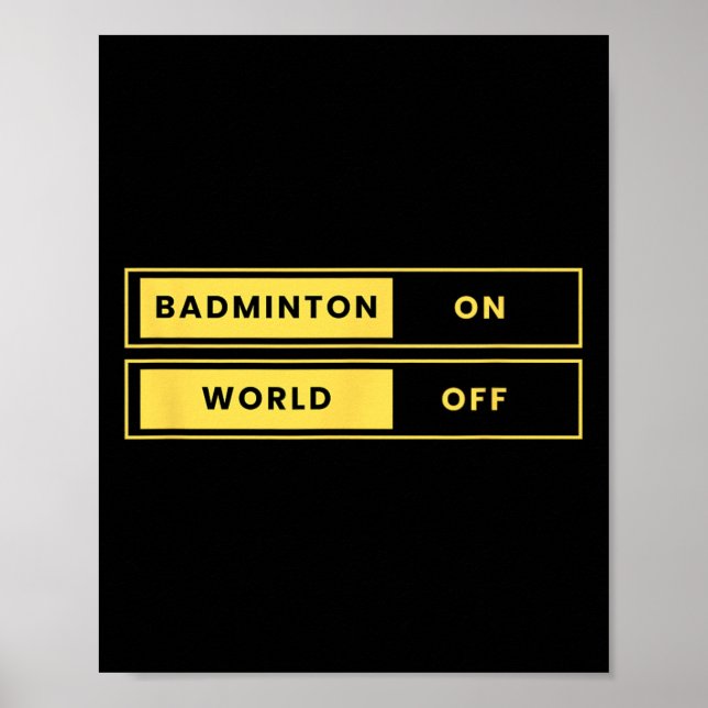Poster Badminton No Mundo Do Shuttle (Frente)