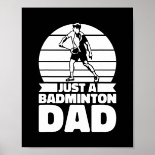 Poster Badminton Padre Shuttle - Jogador Apenas Um Badmin