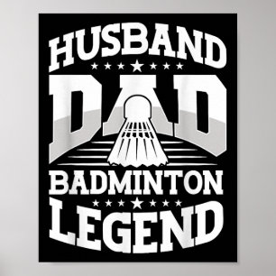 Poster Badminton, Pai Marido Badminton Legenda Shuttle Fa