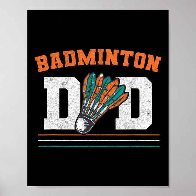 Poster Badminton Pai Shuttle Padre Men Badminton (Frente)