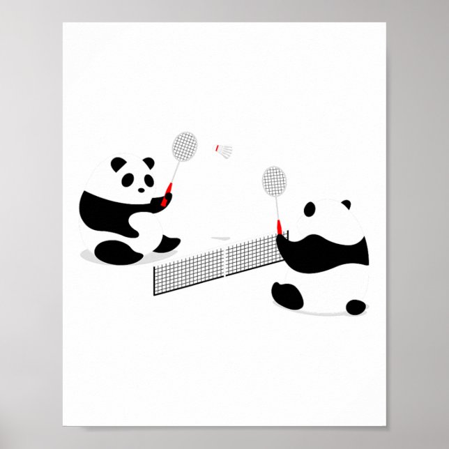 Poster Badminton Panda Volley (Frente)