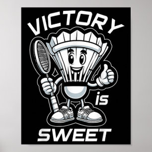 Poster Badminton Para Sempre Cartoon Shuttle E Grafismo D