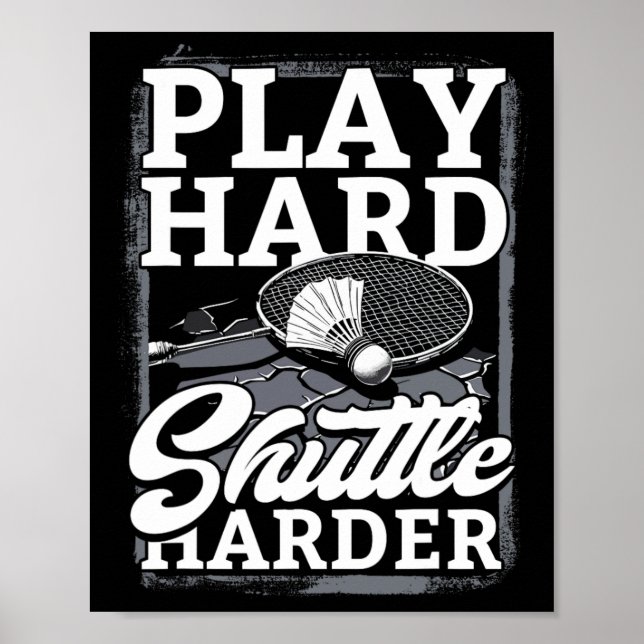 Poster Badminton Play Duro Entra Mais (Frente)