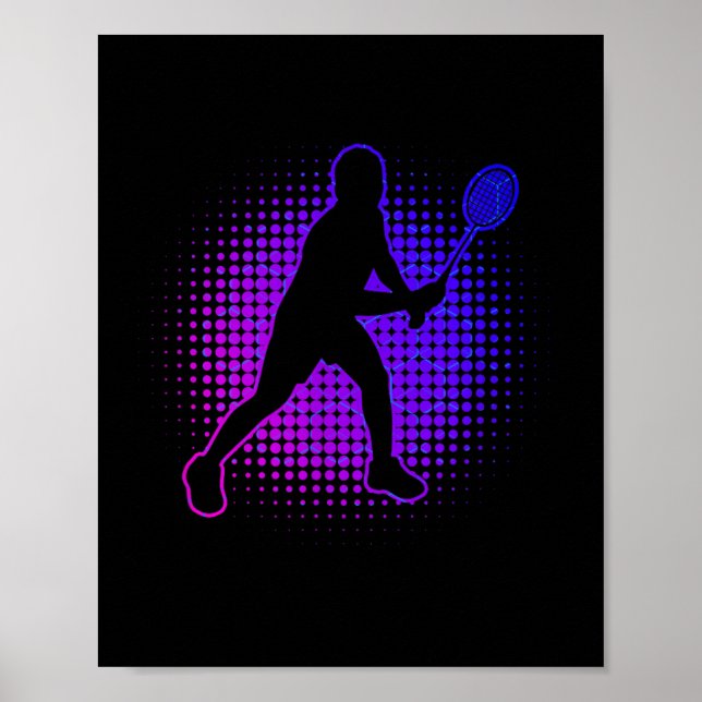 Poster Badminton Player Badminton Womens Shuttle (Frente)