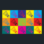 Pôster Badminton Pop Art<br><div class="desc">Badminton Pop Art. Se Badminton é o seu passatempo,  ocupação ou obsessão,  mostre-o com excelente Badminton t t-shirts,  canecas,  adesivos e muito mais. Eles também são presentes de excelente para outros fãs de Badminton!</div>