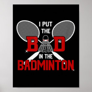 Poster Badminton Sem o Meu Mau É Minton