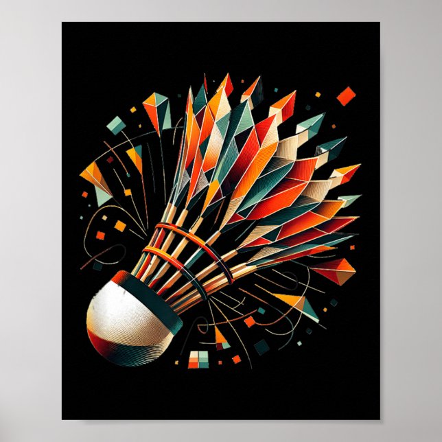 Poster Badminton Shuttle (Frente)