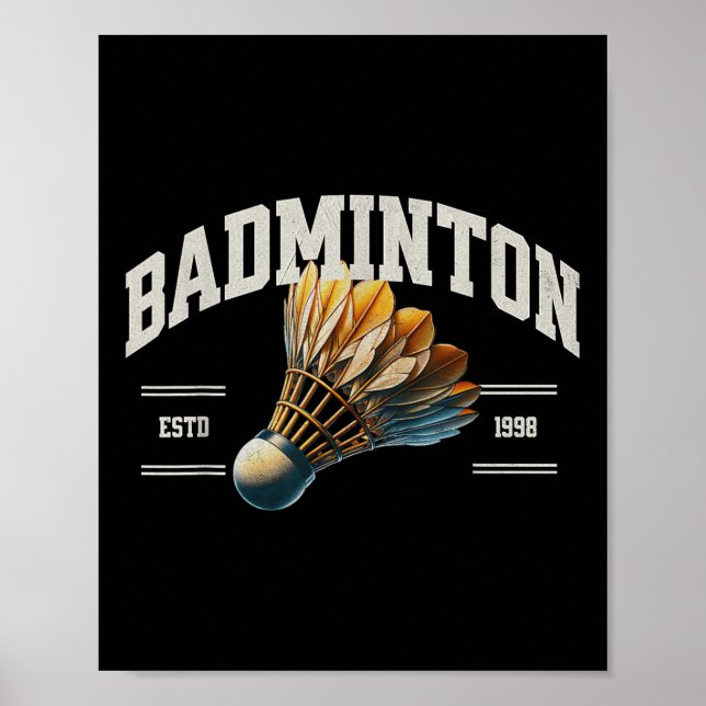 Poster Badminton Shuttle (Frente)