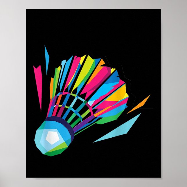 Poster Badminton Shuttle Badminton (Frente)