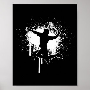 Poster Badminton Shuttle Badminton Joga Mulheres