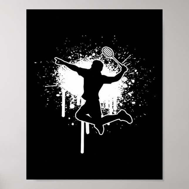 Poster Badminton Shuttle Badminton Joga Mulheres (Frente)