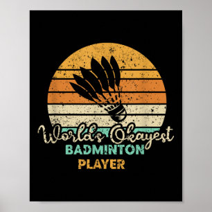 Poster Badminton Shuttle Ball Sports Tênis