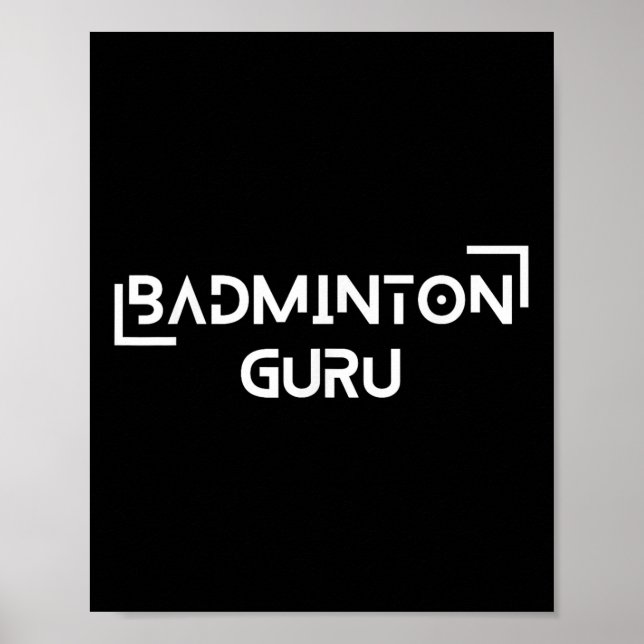 Poster Badminton Shuttle Racket Sports Chamption (Frente)