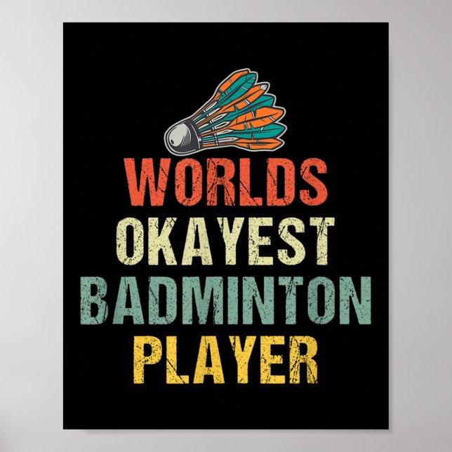 Poster Badminton Shuttle Sayings  (Frente)