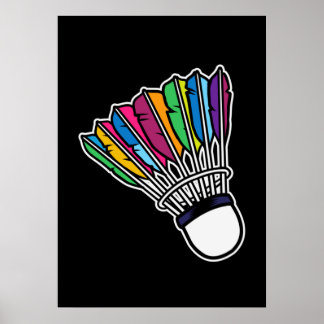 Poster Badminton Shuttlecock
