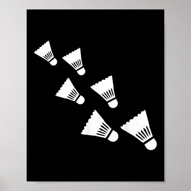 Poster Badminton Shuttles (Frente)