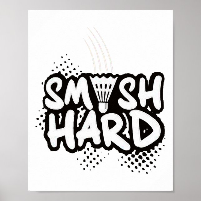 Poster Badminton Smash Duro Champion Gift (Frente)