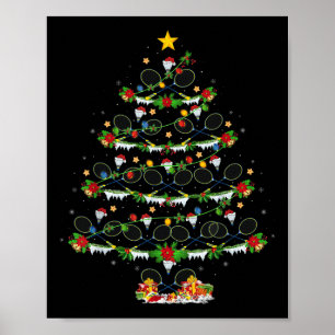 Poster Badminton Sports Lover Badminton Christma