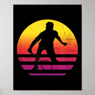 Poster Badminton Squash Mens Shuttle Mulheres