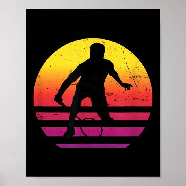 Poster Badminton Squash Mens Shuttle Mulheres (Frente)