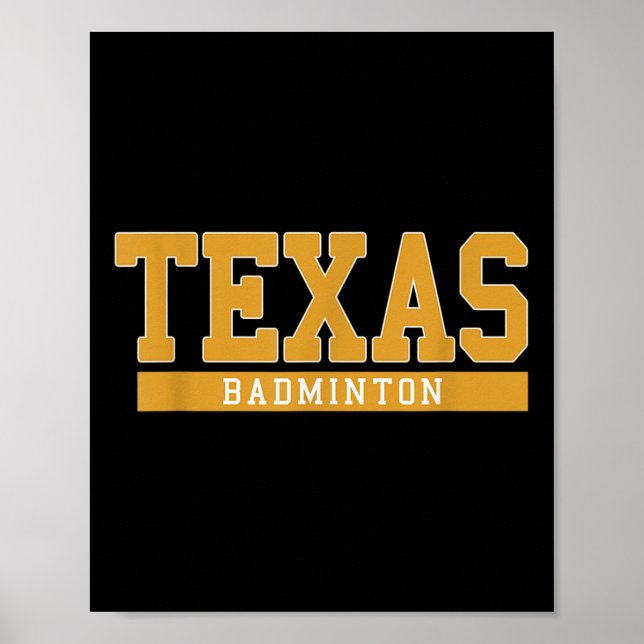 Poster Badminton Texas  (Frente)