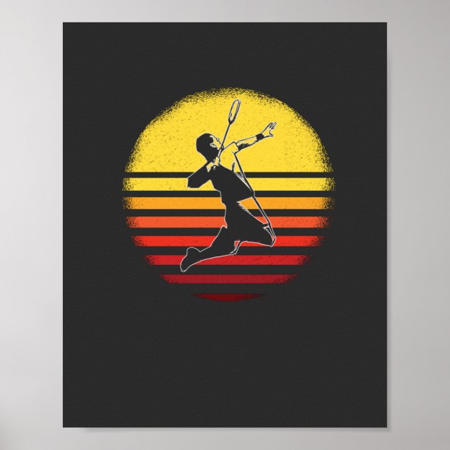 Poster Badminton Vintage (Frente)