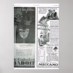 Poster Badoit, Meccano