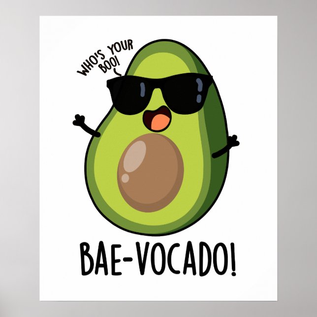 Poster Bae-vocado Funny Avocado Pun (Frente)