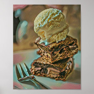 Poster Bagaço de sorvete de chocolate
