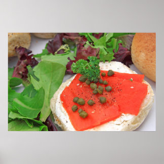 Poster Bagel de Salmão Defumado