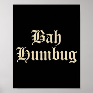Poster Bah Humbug - Alternativo Engraçado, Diversão de Na