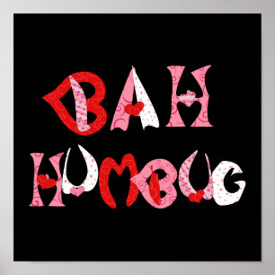 Poster Bah Humbug Namorados