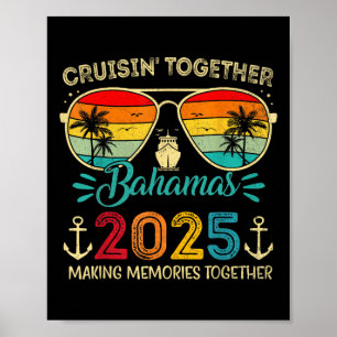 Poster Bahamas Cruise 2025 Família Matching Cruise Bahama