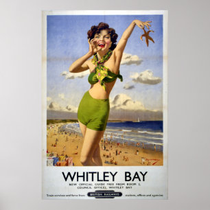 Pôster Baía britânica 1949 de Whitley das estradas de