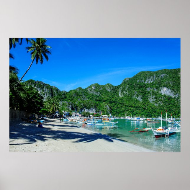 Poster Baía da Praia de El Nido (Frente)