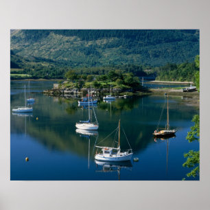 Pôster Baía de Bispos, Loch Leven, Ballachullish,