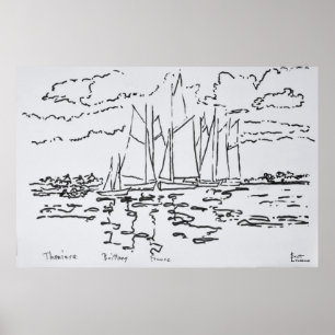 Pôster Baía de Concarneau  Brittany, França