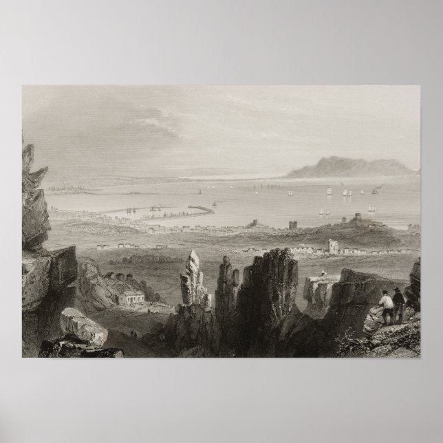 Pôster Baía de Dublin, da Kingstown Quarries (Frente)