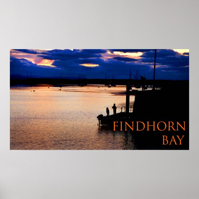 Poster baía de Findhorn (Frente)