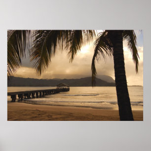 Pôster Baía de Hanalei - Kauai, Havaí