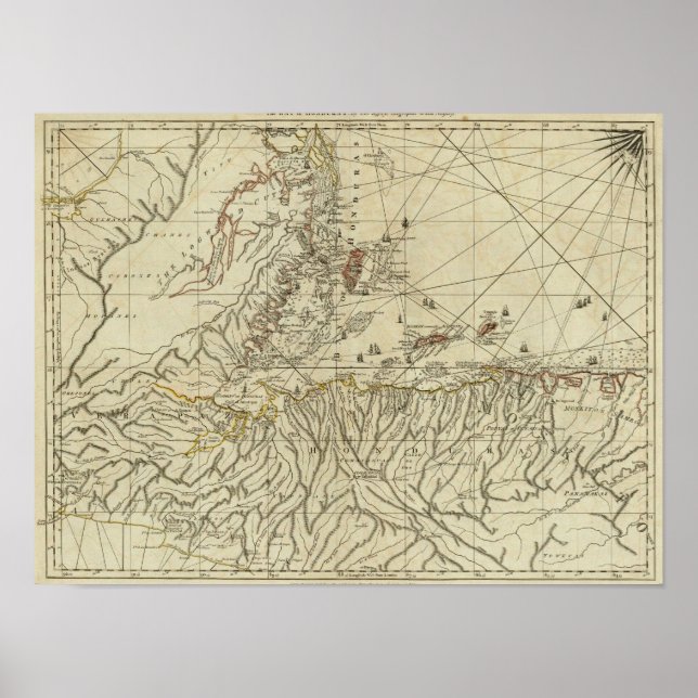 Pôster Baía de Honduras (Frente)