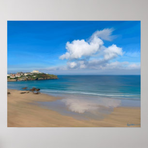 Poster Baía do Newquay no Verão