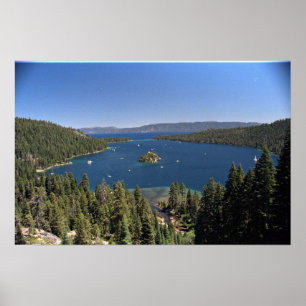 Poster Baía esmeralda, Lake Tahoe, Califórnia, EUA