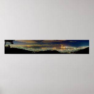 Pôster Baía Japão de Kansai Osaka do panorama de Mt.