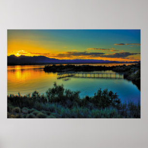 Poster Baía sul do Mesquite no por do sol